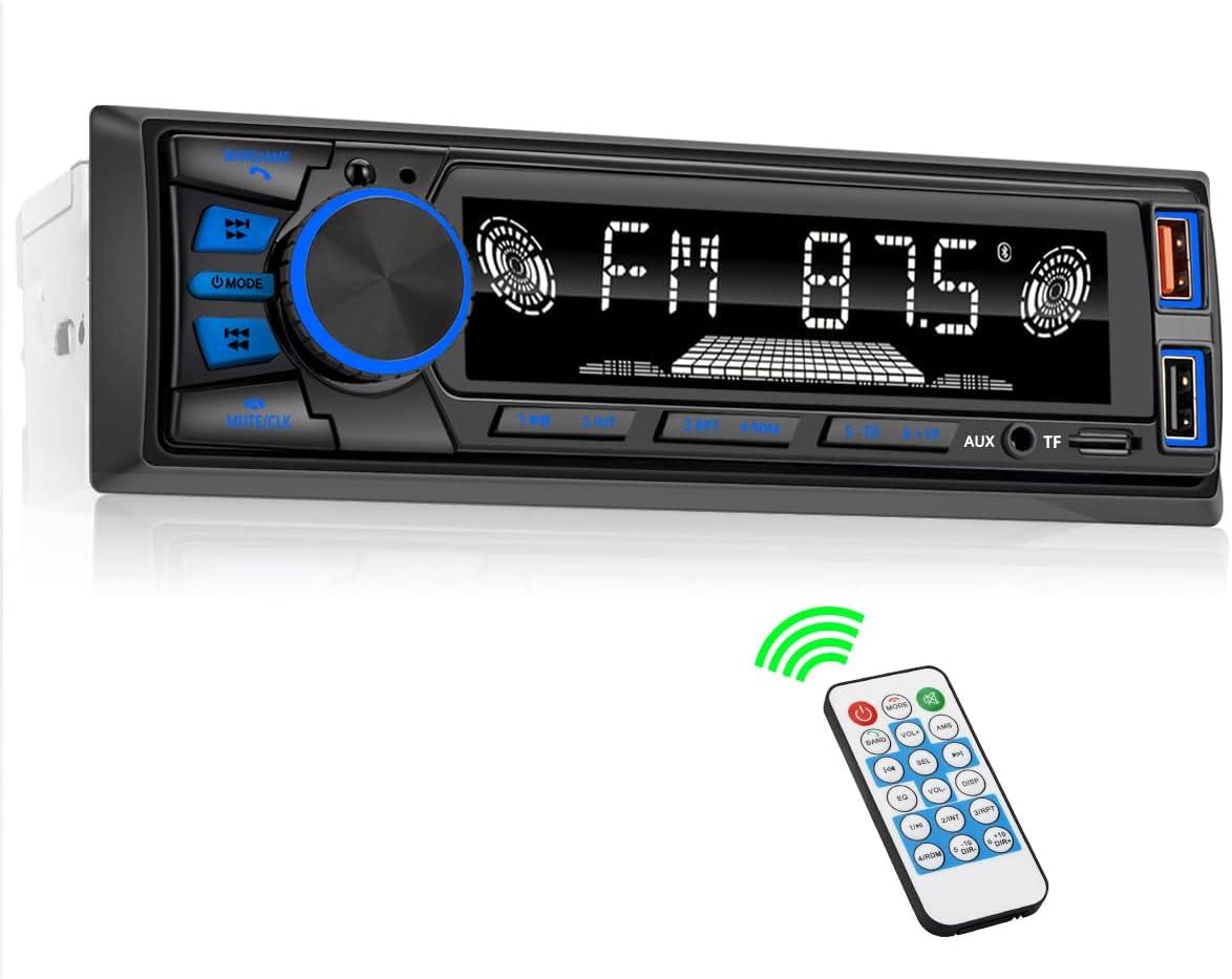 Rádio automotivo 1 DIN com Bluetooth e MP3 mãos-livres!